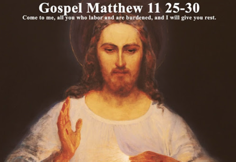 Matthew 11:25-30 "Come to Me, and I Will Give You Rest"Matthew 11:25-30 "Come to Me, and I Will Give You Rest"