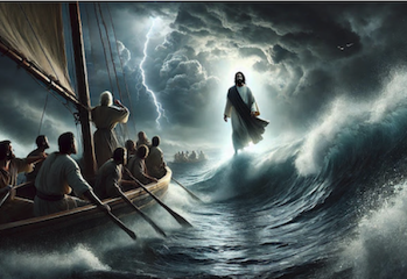 Matthew 14:22-33 "Jesus walks on water and invites Peter to join Him"