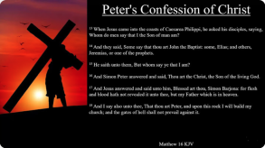 Matthew 15:21-28 "Jesus tests and then rewards the deep faith of the Canaanite woman, healing her daughter"